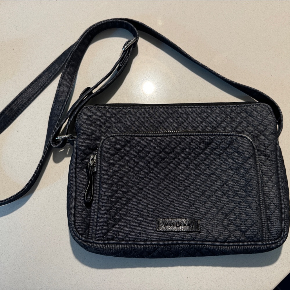 Vera Bradley All Navy Denim Crossbody